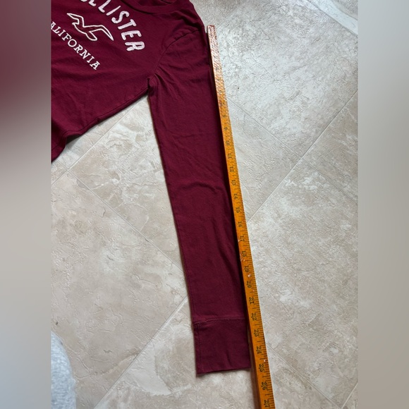 Hollister Maroon Long Sleeve Shirt Embroidered
Seagull Women's Size Small Y2K - Picture 4 of 9